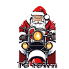 Père Noël à moto