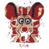 UK British Flag Cartoon Rat
