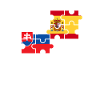 Slovaquie, Espagne, drapeau, Espagne, Slovaquie