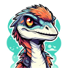 Dessin de dinosaure Velociraptor