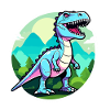 Tyrannosaurus Rex Dinosaur Illustration