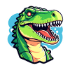 Tyrannosaurus Rex Dinosaur Illustration