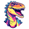 Tyrannosaurus Rex Dinosaur Illustration