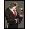 Adler im Anzug