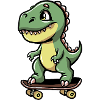 Dinosaur Skateboard - Dino Skater