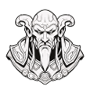 Dark Wizard Crest Fantasy RPG Shirt