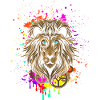 Lion in steampunk style