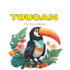 TOUCAN AND TROPICAL GARDEN