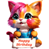 A Funny Birthday Kitten