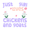 Goats & Chickens Funny Goat Lover