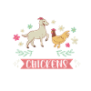 Goats & Chickens Funny Goat Lover