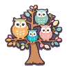 Cute owls 01