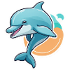Dolphin happy jumping