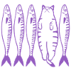 Le chat violet