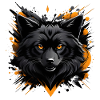 Schwarzer Wolf
