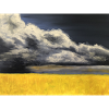 Rabsfeld vor Gewitterwolken