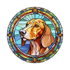Polnischer Jagdhund Hunderasse Buntglasfarbe