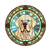 Pyrenäen-Mastiff-Hunderasse Buntglas Bunt