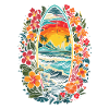 Surfer Surf Fleurs