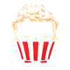 Maïs soufflé Kawaii
