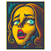Woodcut Cartoon of Fear