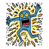 Playful Pop Art: Crazy Cartoon