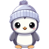 Pingouin avec chapeau