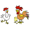 Hühnerfamilie
