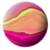 Pink Yellow Planet