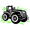 Tractor Farmer Farmer Icon