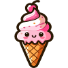 Cute Italian Ice Cream Cone
