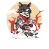 Art Japonais Chat Kawaii Anime
