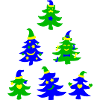 Magic Smiling Christmas Trees