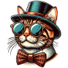 Chat Bengal rétro cool
