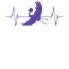 Crane Silhouette Heartbeat Bird Lover