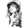 Girl with cat