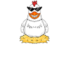 Chef Spruch mit huhn Motiv