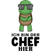 Chef Spruch mit Schildkröte Motiv