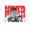 "Never Surrender" Kämpfer Design