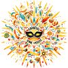 Karneval Sonne im Herzen