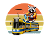 Funny Raccoon Tram Shirt