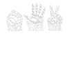 Ciseaux à papier de roche