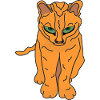 Tiger with green eyes