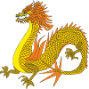 Chinese gold Dragon