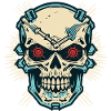 Cybernetic Skull