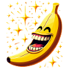 BANANA CHE RIDE FRUTTA FELICE SORRISO FELICE SCHERZO