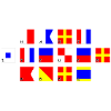 hart steuerbord im Flaggenalphabet