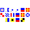 Wasser unterm Kiel im Flaggenalphabet