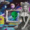 Pinup Girl and Aliens
