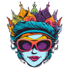Queen Frau Sonnenbrille